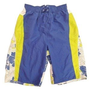 Vibrations | Floral Print Waist Swim Trunks